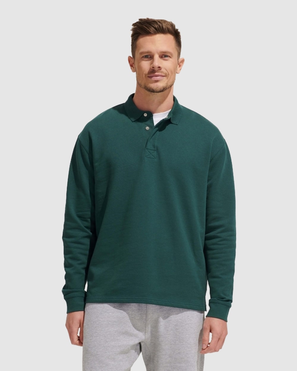 Old Money Polo Shirt - 320 GSM, 50% Recycled Cotton, 50% Cotton